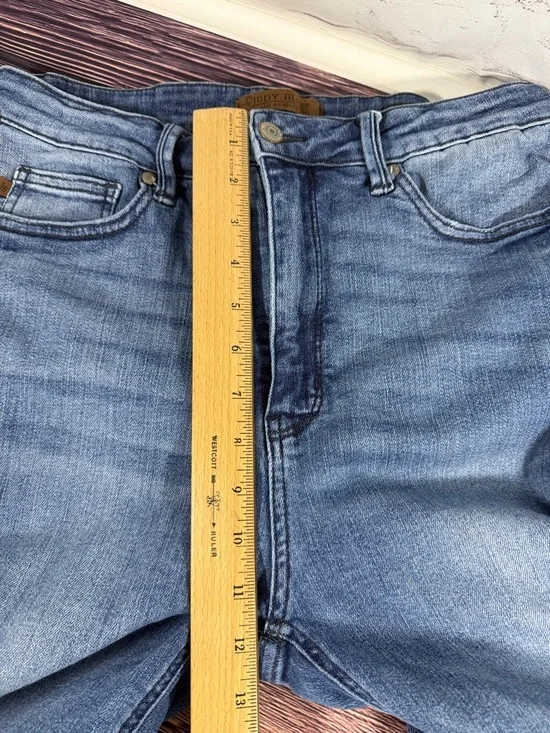 Judy Blue Medium Light Blue High Rise Skinny Fit Stretch Denim Jeans 13/31 - Picture 10 of 13